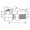 World Wide Fittings Male Flareless Compression to Male Pipe Connector 7205X32X32